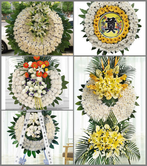 安徽宿州市灵璧县尹集镇解阁村花圈速递