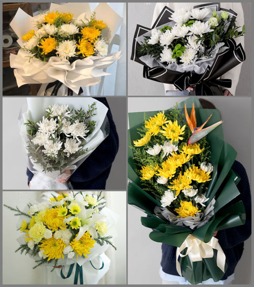 安徽宿州市灵璧县尹集镇解阁村白事花束代送